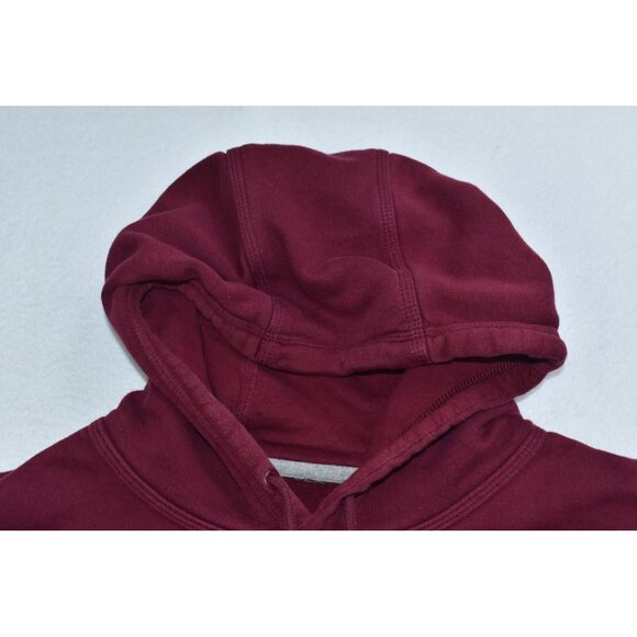 Nike Sportswear Club Fleece Men's Hoodie Size XXL Maroon Swoosh Sweatshirt - Picture 2 of 11